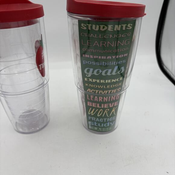 Tervis Tumblers 24oz Teacher Gift Set I Love Teaching #1 Teacher Made in USA Cup - Picture 6 of 13